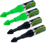 MarXman Green Standard x2 Chalk Black Deep x2 Marking Pen Hole Marking Tool Set