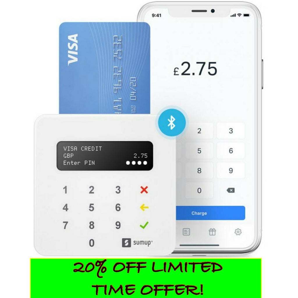 Rent SumUp Air Contactless Card Reader in London (rent for £4.99 / day,  £2.28 / week)